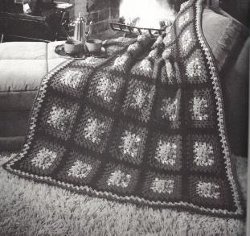 Sunflower Granny Afghan Free Crochet Pattern