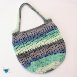 V-Stitch Market Bag Free Crochet Pattern - Craft ideas for adults and kids